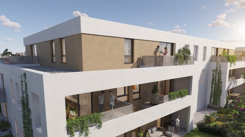 Appartement neuf au calme T2 de 47.6 m² – LOT B102