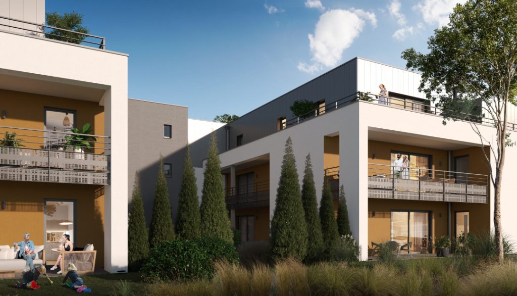 Appartement neuf de charme T2 de 43.73 m² – LOT 202