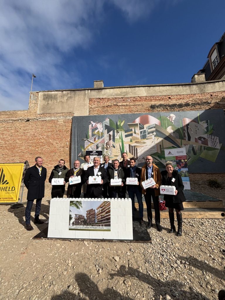Première pierre du programme Les Jardins République à Colmar